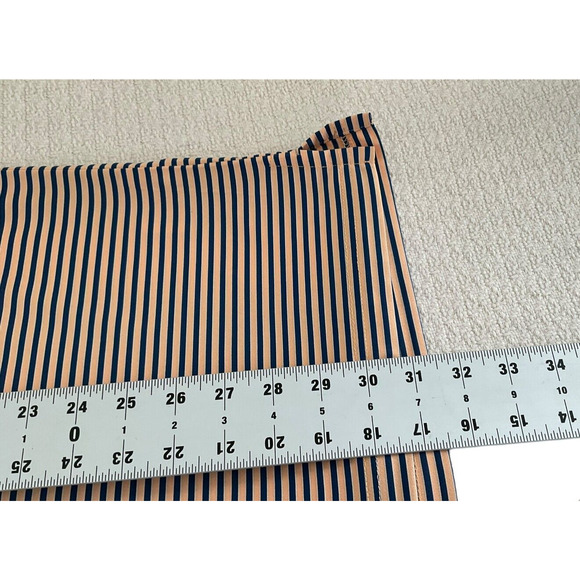 Greg Norman XL PlayDry Peach Navy Striped Polo Shirt Moisture Wicking Golf - Picture 4 of 9